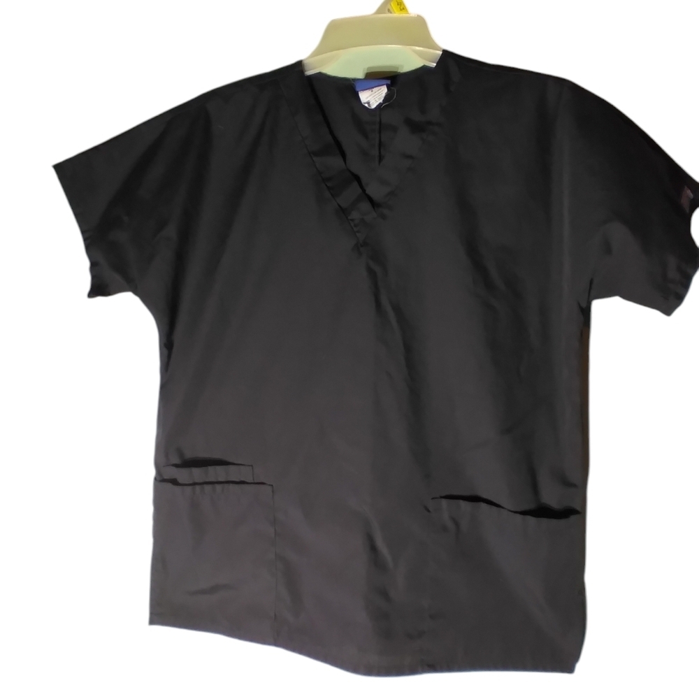 Cherokee womens black scrub top size small